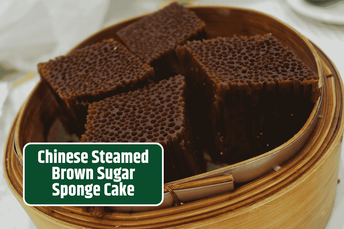 Chinese Steamed Brown Sugar Sponge Cake