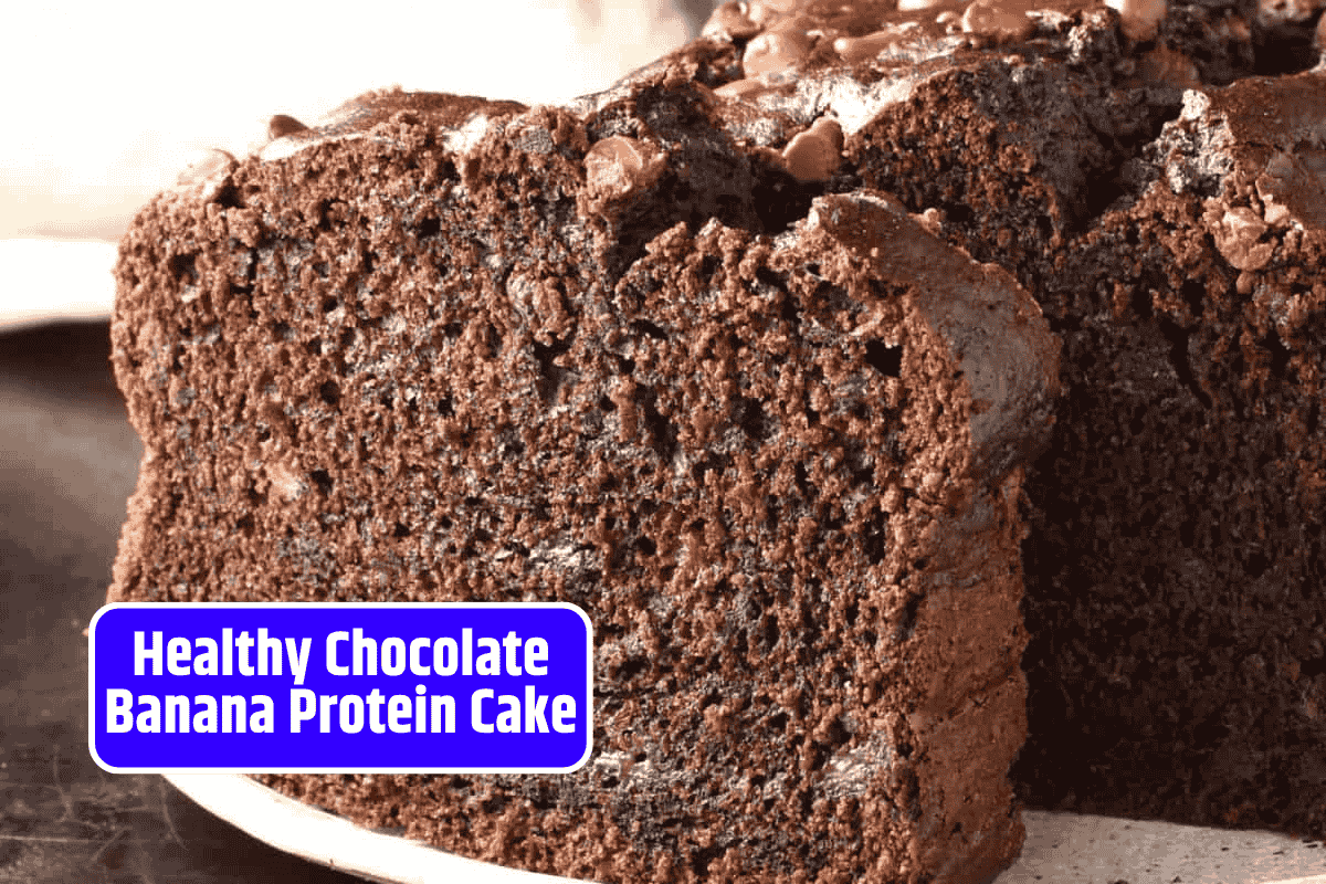 Healthy Chocolate Banana Protein Cake with Creamy Frosting Recipe