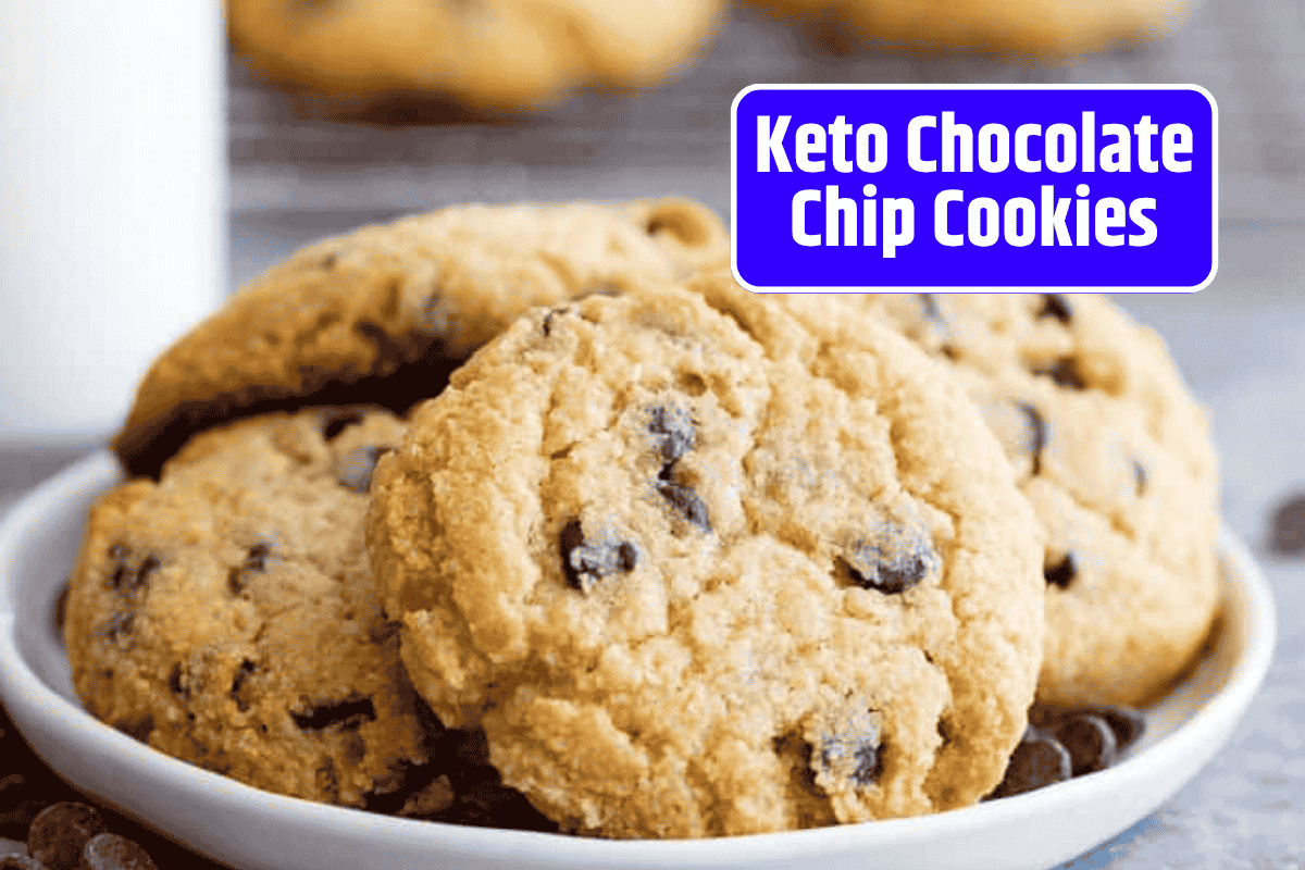 4 Ingredient Keto Chocolate Chip Cookies - Healthiest Cookies