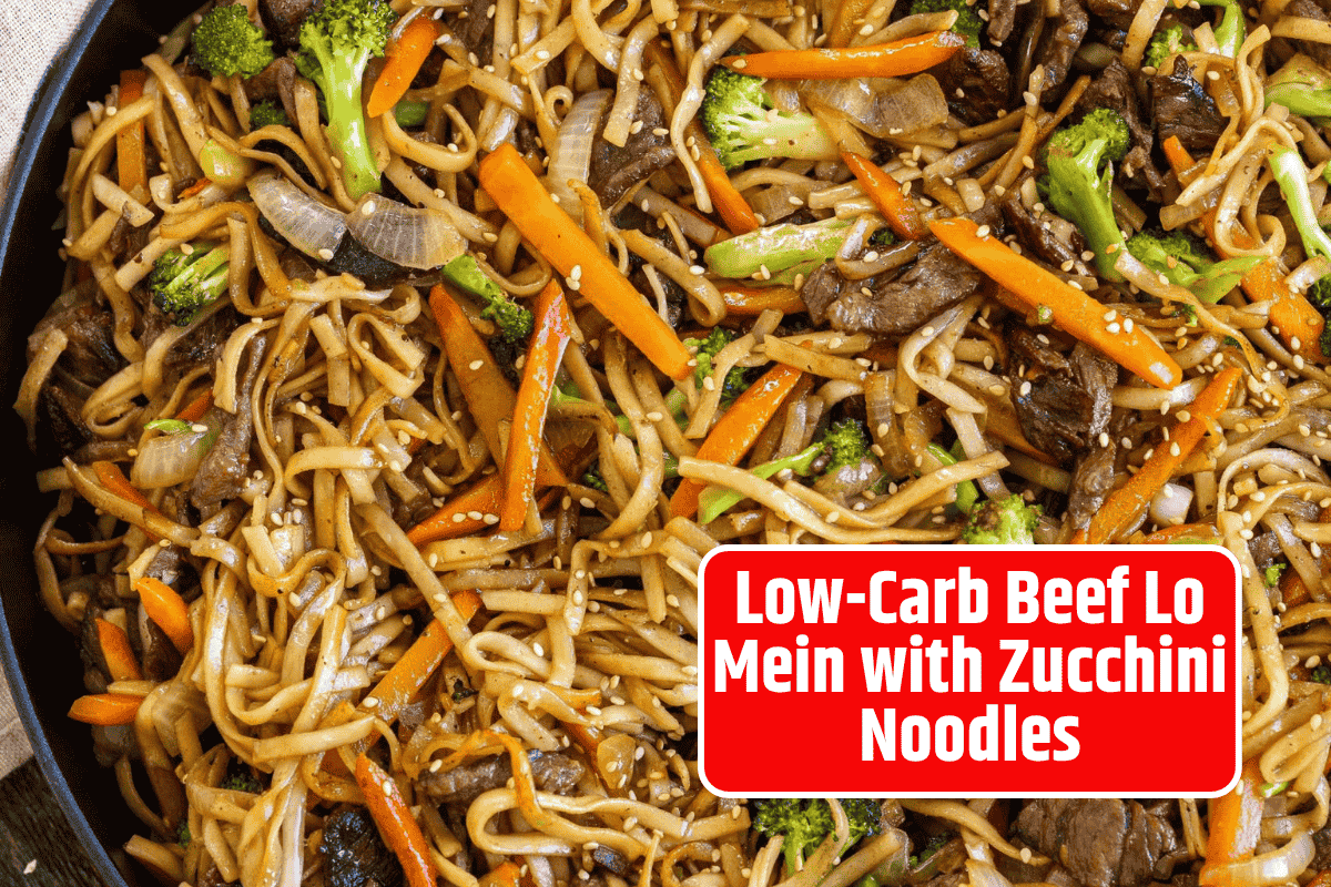 Low-Carb Beef Lo Mein with Zucchini Noodles—A Healthy Meal Prep Idea