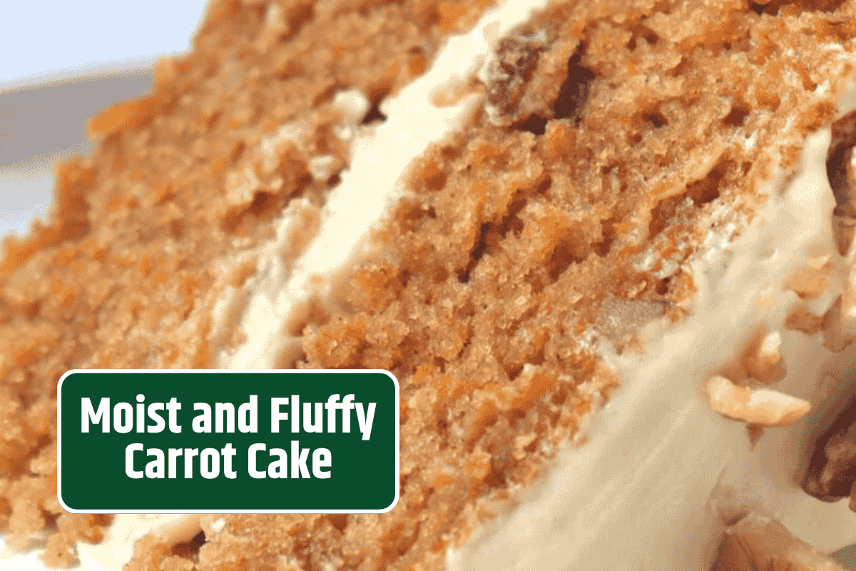 Moist and Fluffy Carrot Cake with Orange Cream Cheese Frosting