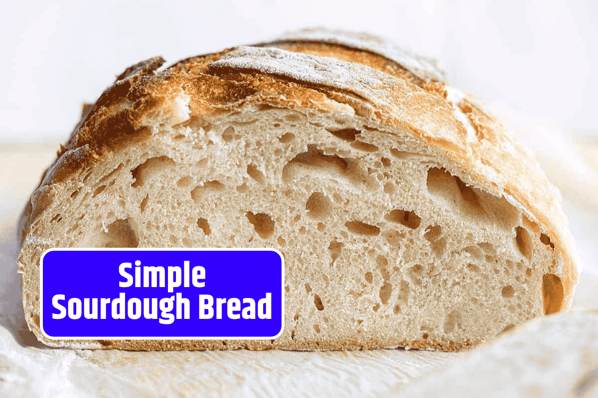 With just a few ingredients and easy-to-follow directions, this sourdough recipe is perfect for beginners. It is ideal for toast or sandwiches since it has a soft middle and a golden, crispy exterior. Baking new bread the next day is made simple by the overnight proof in the refrigerator. For fresh, homemade bread, it's a terrific weekend activity or a weekly ritual.