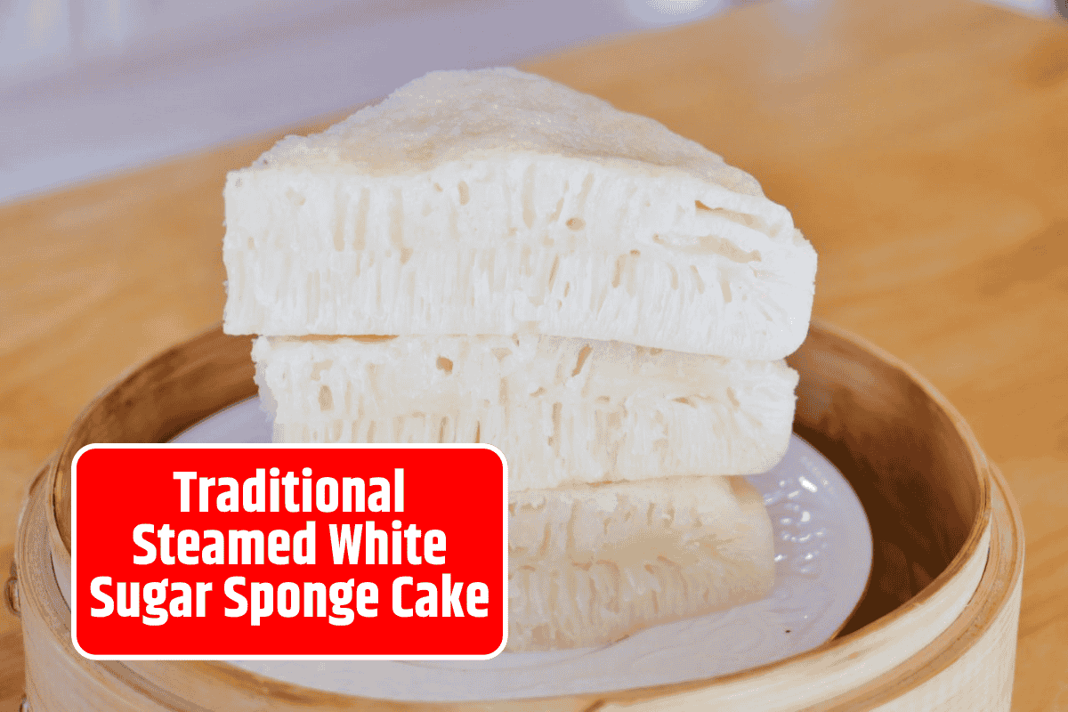 Traditional Steamed White Sugar Sponge Cake Recipe: Bai Tang Gao