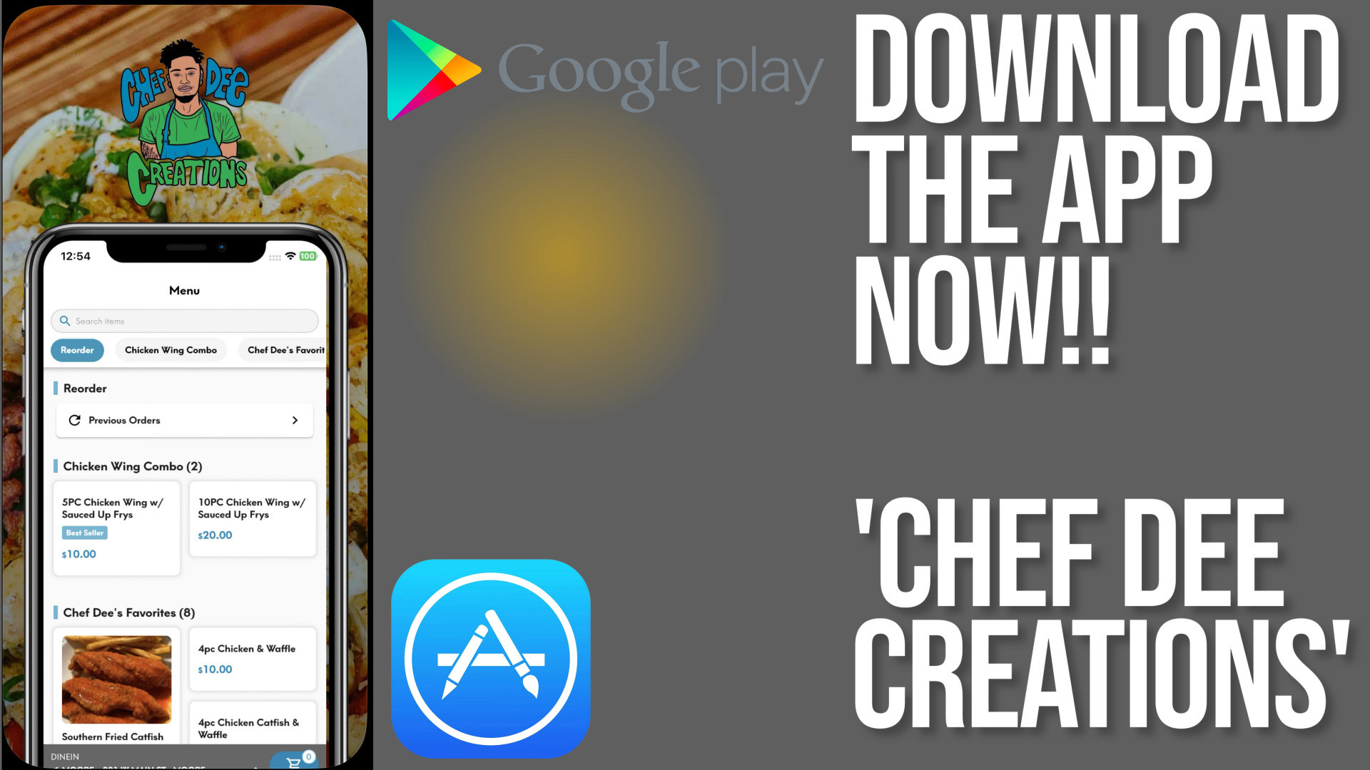 Download the app now! Chef Dee Creations